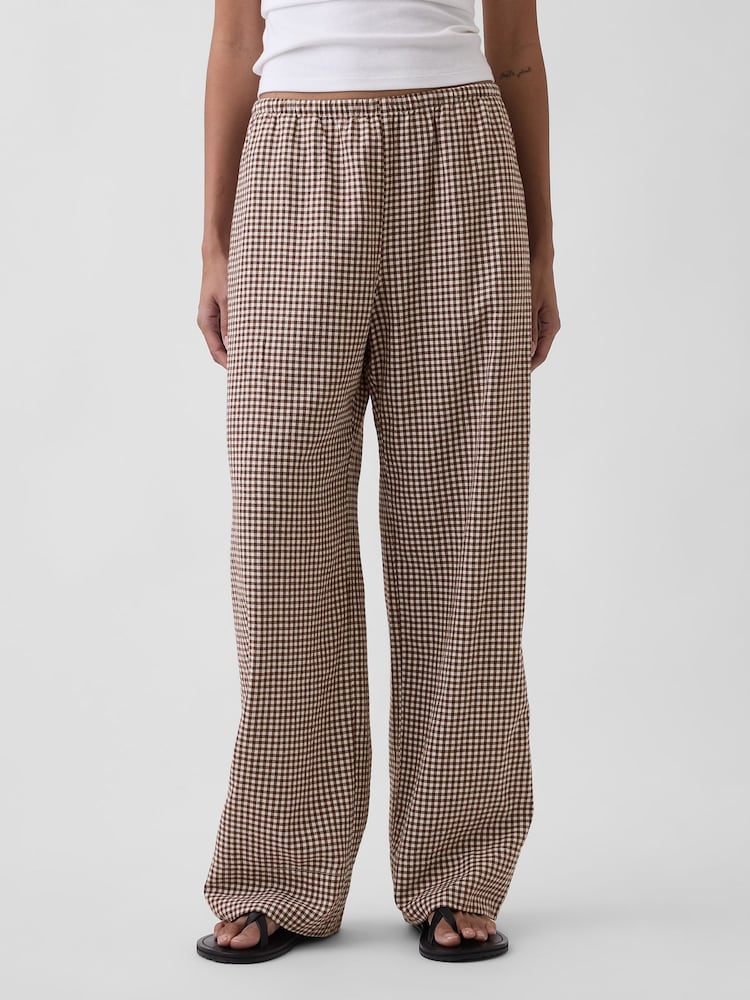 Gap Linen-Blend Relaxed Wide-Leg Trousers - Image 2 sur 4