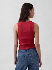 Gap Red Rib Scoop Vest - Image 2 of 3