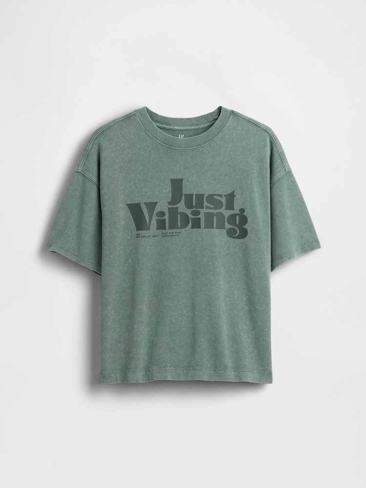 Grün - Gap Schweres T-Shirt (4-13Jahre) - Bild 1 von 3