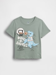 Gap Green Dinosaur Graphic T-Shirt (6mths-5yrs) - Image 1 of 2