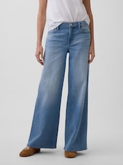 Gap Light Wash Mid Rise Wide-Leg Jeans - Image 1 of 6
