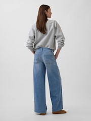 Gap Light Wash Mid Rise Wide-Leg Jeans - Image 2 of 6