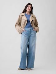 Gap Light Wash Mid Rise Wide-Leg Jeans - Image 5 of 6