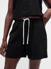 Gap Black Linen-Blend Easy Shorts - Image 5 of 5