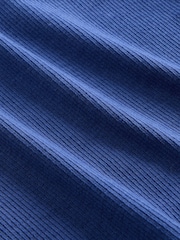 Gap Blue Modern Rib Long Sleeve T-Shirt - Image 4 of 4