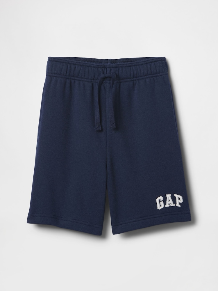 Gap Navy Relaxed Logo Pull On Shorts (4-13yrs) - Image 1 of 3