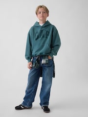 Gap Green VintageSoft Relaxed Logo Hoodie (4-13yrs) - Image 3 of 5