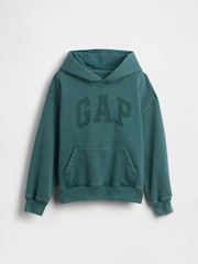 Gap Green VintageSoft Relaxed Logo Hoodie (4-13yrs) - Image 4 of 5