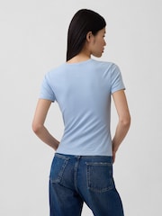Gap Blue Close Knit Jersey T-Shirt - Image 2 of 3