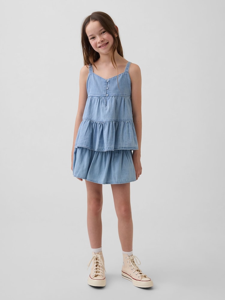Gap Denim Tiered Skort (4-13yrs) - Imaginea 1 din 5