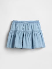 Gap Denim Tiered Skort (4-13yrs) - Imaginea 3 din 5