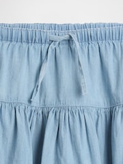 Gap Denim Tiered Skort (4-13yrs) - Imaginea 5 din 5