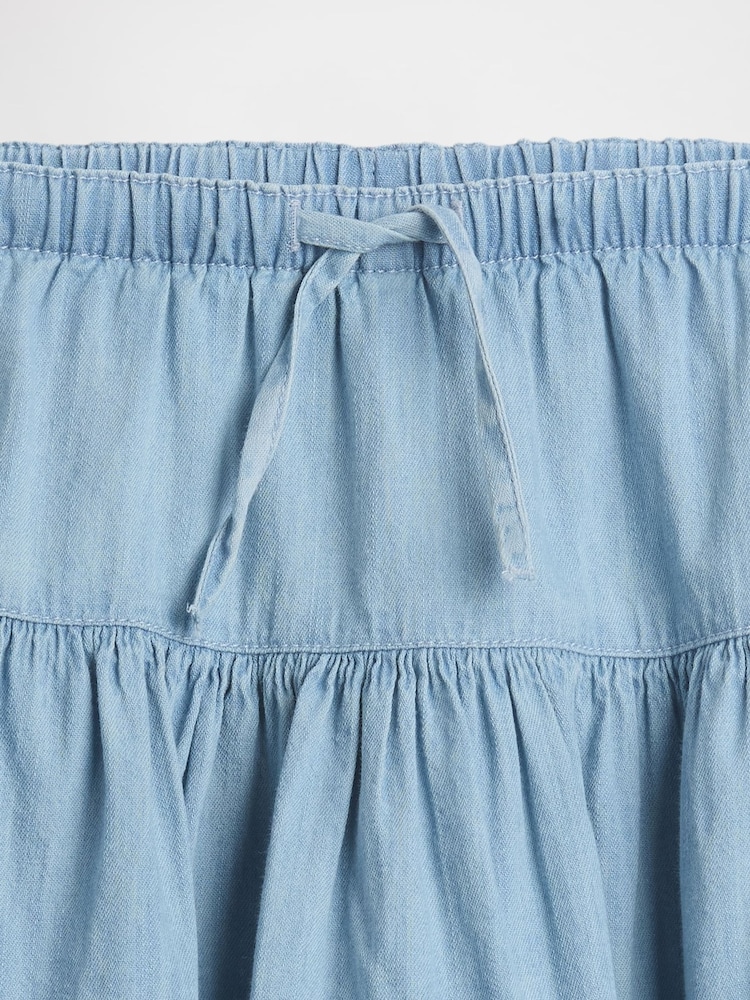 Gap Denim Tiered Skort (4-13yrs) - Imaginea 5 din 5