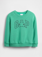 Gap Green Logo Relaxed Crew Neck Sweatshirt (6mths-5yrs) - Image 1 of 3