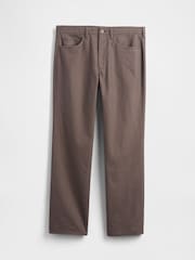 Gap Brown Linen-Cotton Relaxed Straight Trousers - Image 5 of 5