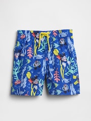 Gap Blue Mickey Mouse Disney Swim Trunks (12mths-5yrs) - Image 1 of 3