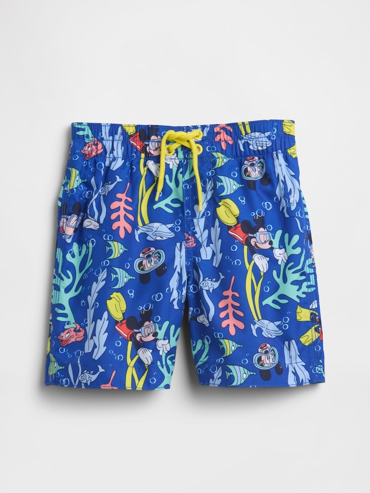 Gap Blue Mickey Mouse Disney Swim Trunks (12mths-5yrs) - Image 1 of 3 Gap Blue Mickey Mouse Disney Swim Trunks (12mths-5yrs) - Image 1 of 3