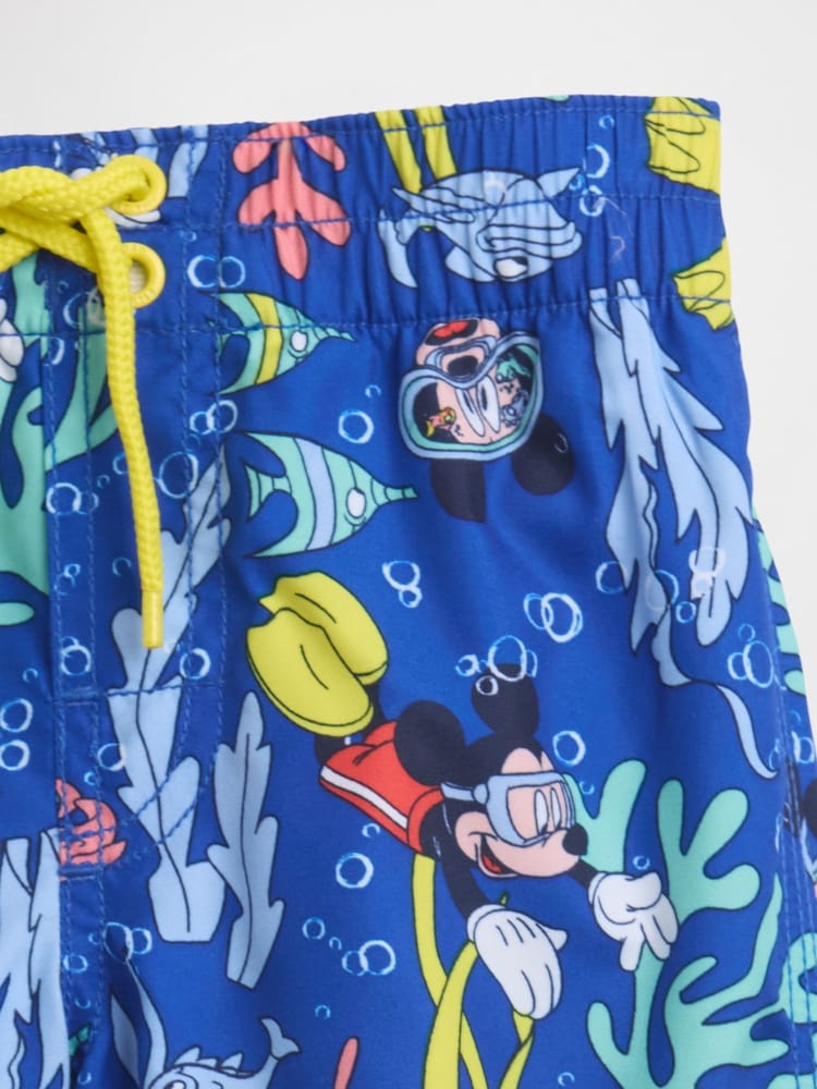 Gap Blue Mickey Mouse Disney Swim Trunks (12mths-5yrs) - Image 3 of 3 Gap Blue Mickey Mouse Disney Swim Trunks (12mths-5yrs) - Image 3 of 3