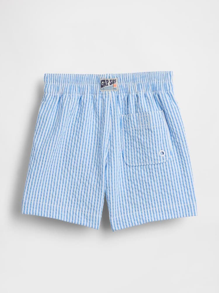 Gap Blue Stripe Swim Trunks (12mths-5yrs) (12mths-5yrs) - Image 2 of 2