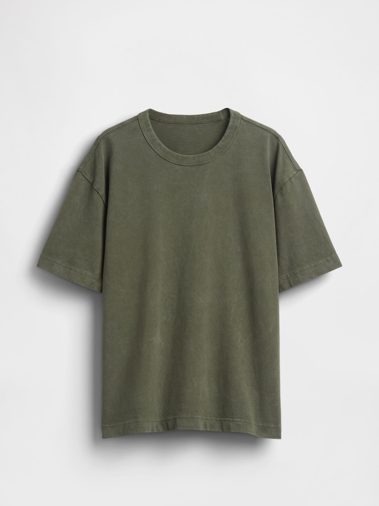 Gap Green Heavyweight Boxy T-Shirt - Image 5 of 5