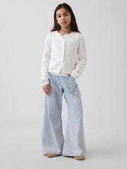 Gap White Pointelle Cardigan (4-13yrs) - Image 3 of 5