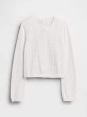 Gap White Pointelle Cardigan (4-13yrs) - Image 4 of 5