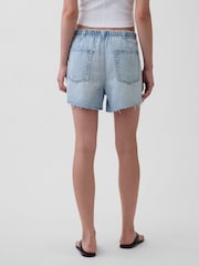 Gap Light Wash UltraSoft Low Slung Easy Denim Shorts - Image 2 of 4