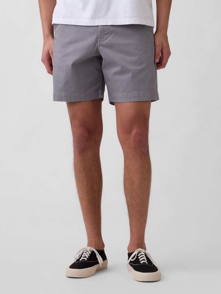 Gap Grey 7 inch Relaxed Shorts - Image 1 of 5 Gap Grey 7 inch Relaxed Shorts - Image 1 of 5
