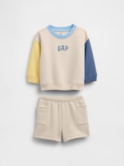 Gap Vintage Soft Colourblock Logo Outfit Set (0-24mths) - Imaginea 1 din 3