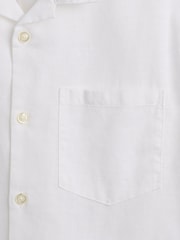 Gap White Linen-Cotton Relaxed Holiday Shirt (4-13yrs) - Image 4 of 4