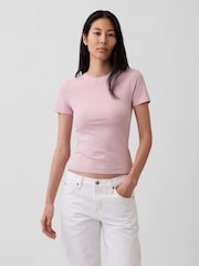 Gap Pink Close Knit Jersey T-Shirt - Image 1 of 4