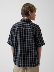 Gap Black check Gauze Shirt (4-13yrs) - Image 2 of 4