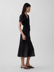 Schwarz - Gap Transparentes Midi-Hemdkleid - Bild 3 von 4