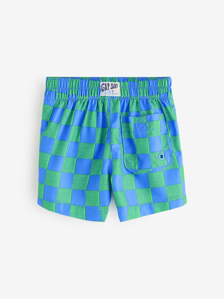 Blau/Grün kariert - Gap Swim Trunks (12mths-5yrs) - Bild 2 von 5