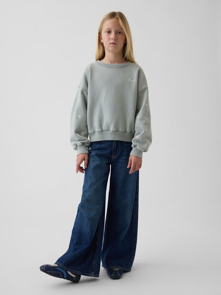 Gap Green Vintage Soft Wedge Crew Neck Sweatshirt (12mths-5yrs) (12mths-5yrs) - Image 1 of 5