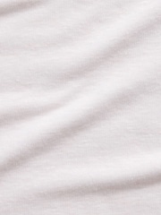 Gap White Linen-Blend Relaxed T-Shirt - Image 4 of 4