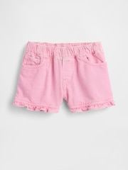 Gap Denim Stride Pull On Ruffle Shorts (6mths-5yrs) - Imaginea 1 din 2