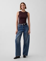 Gap Brown Pointelle Shell Vest - Image 3 of 3