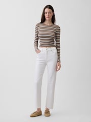 Gap Jean court droit slim Taille haute des années 90 - Image 3 de 4