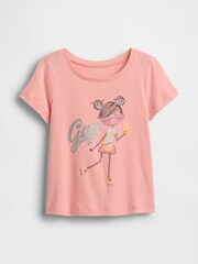 Roz - Tricou grafic Gap (6luni-13ani) - Imaginea 1 din 3