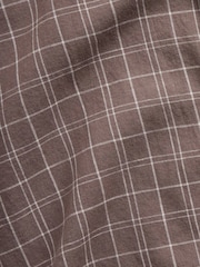 Vérification Brown - Chemise Gap texturée en lin et coton - Image 4 de 4