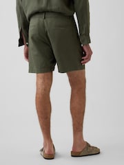 Gap Green 7.5 inch Linen-Cotton Shorts - Image 2 of 5