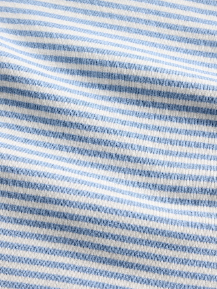 Gap Blue Stripe Modern Crew neck T-Shirt - Image 4 of 4