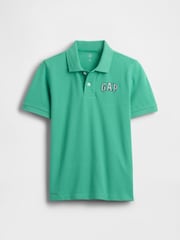 Gap Green Logo Pique Polo Shirt (4-13yrs) - Image 1 of 3