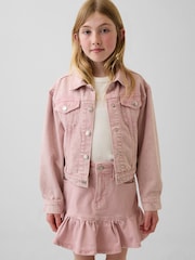 Gap Pink Icon Denim Jacket (4-13yrs) - Image 1 of 5