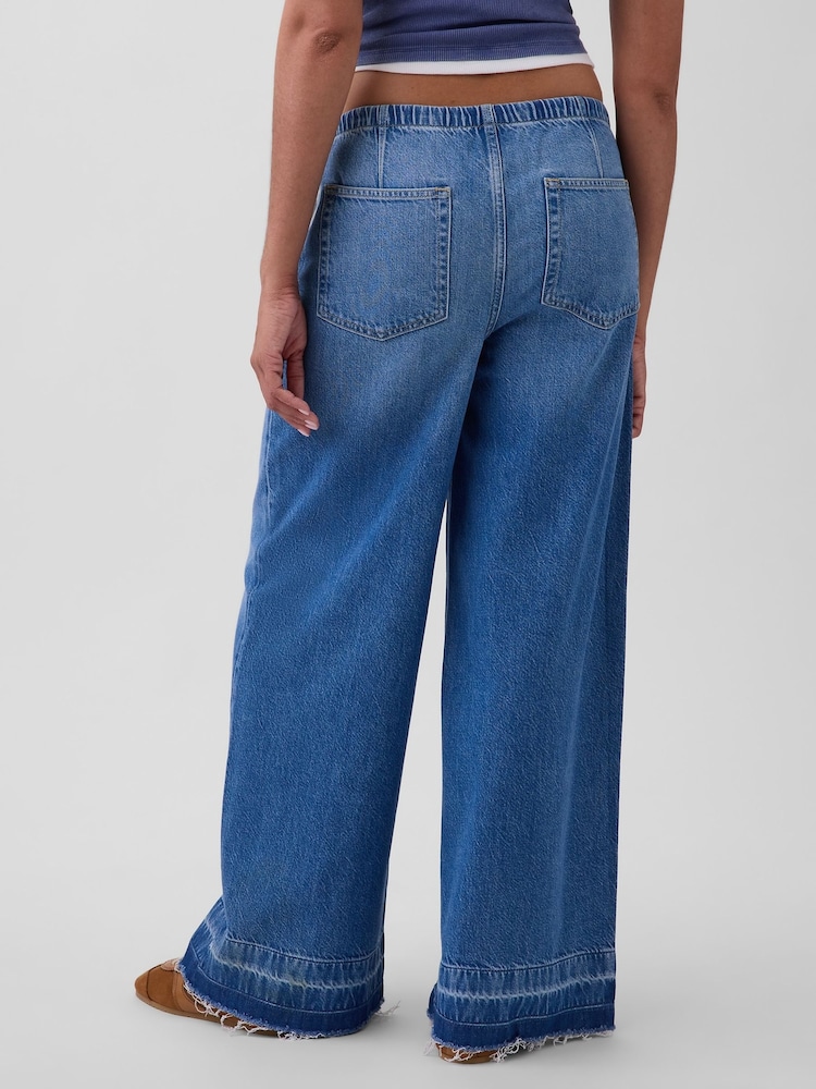 Gap Medium wash Mid Rise UltraSoft Easy Baggy Jeans - Image 2 of 4