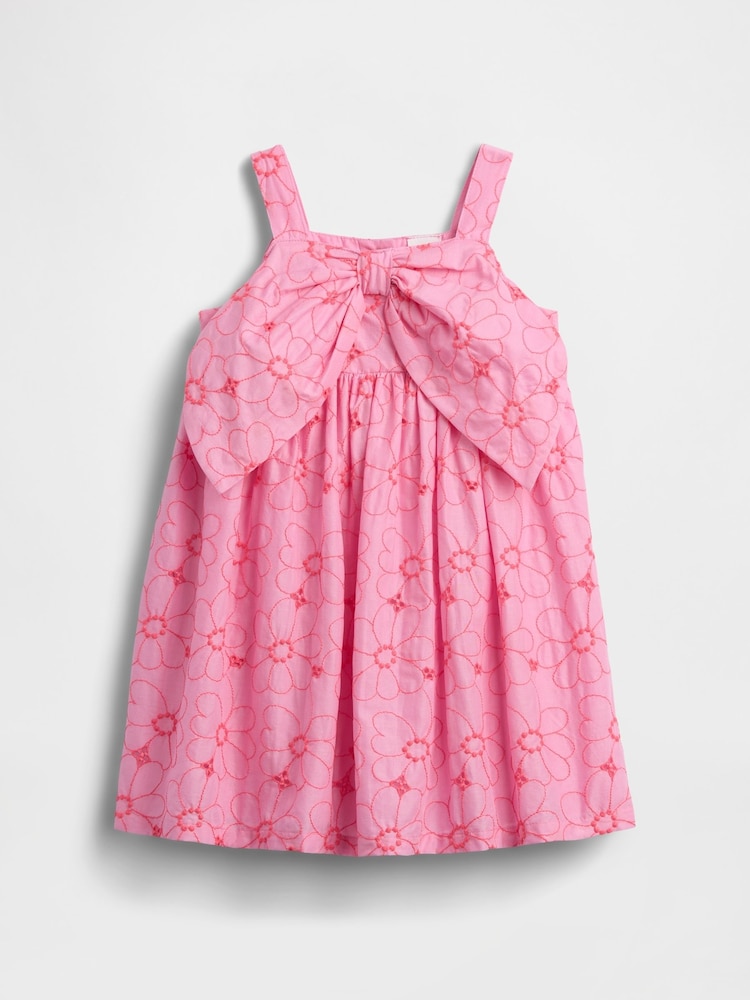 Gap Floral Eyelet Bow Dress (6mths-5yrs) - Imaginea 1 din 2