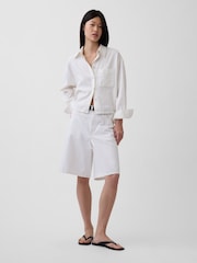 Gap White Linen Oversized Shirt - Image 5 of 5