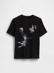 Gap Black Graphic T-Shirt (4-13yrs) - Image 1 of 3