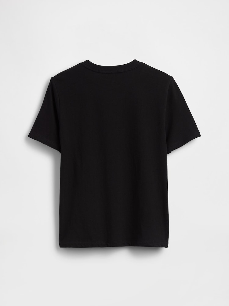 Gap Black Graphic T-Shirt (4-13yrs) - Image 2 of 3